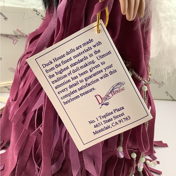 NWT VTG Duck House Heirloom Dolls Night Light Lamp - AMADARY 18" Native American - Picture 3 of 10